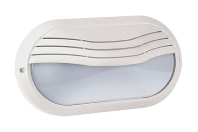 Asymmetrisch wandarmatuur-270x150x100mm-wit-max 8 watt inst - 3000K - 230vac - 800Lm