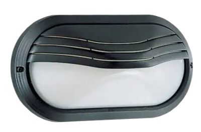 Asymmetrisch wandarmatuur-270x150x100mm-zwart-max 8 watt inst - 3000K - 230vac - 800Lm