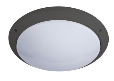 Rond armatuur 27 cm zwart - basisuitvoering - 3000K - 230vac