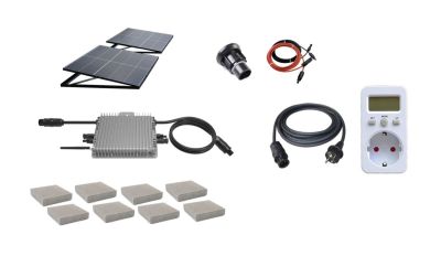 TBS Plug & Play zonnepaneel-systeem set B2 2x zonnepaneel 800W met verstelbaar frame TBS Plug & Play zonnepaneel-systeem set B2 2x zonnepaneel 800W met verstelbaar frame